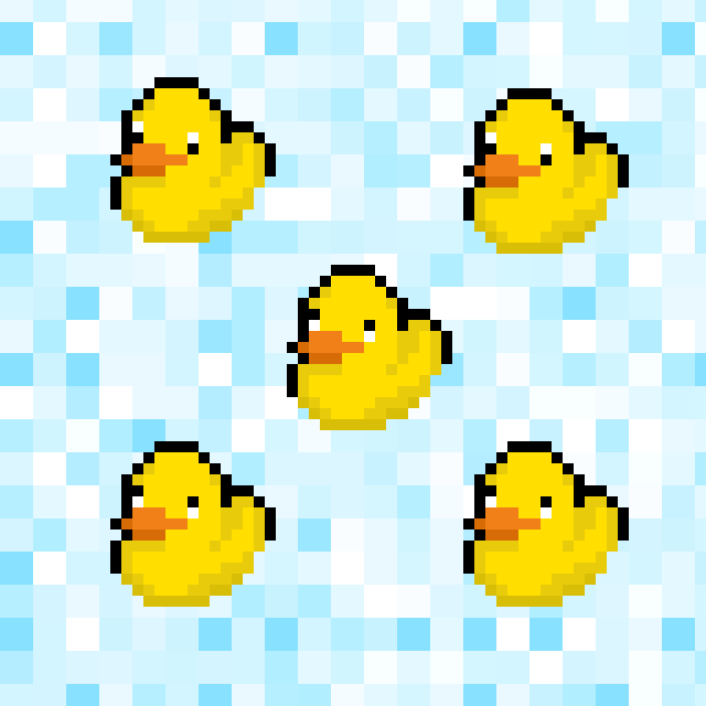 あひるのドット絵