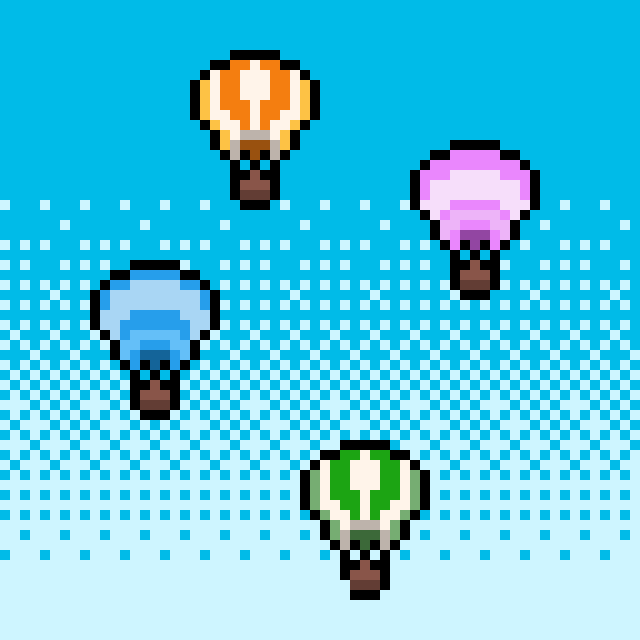 気球のドット絵