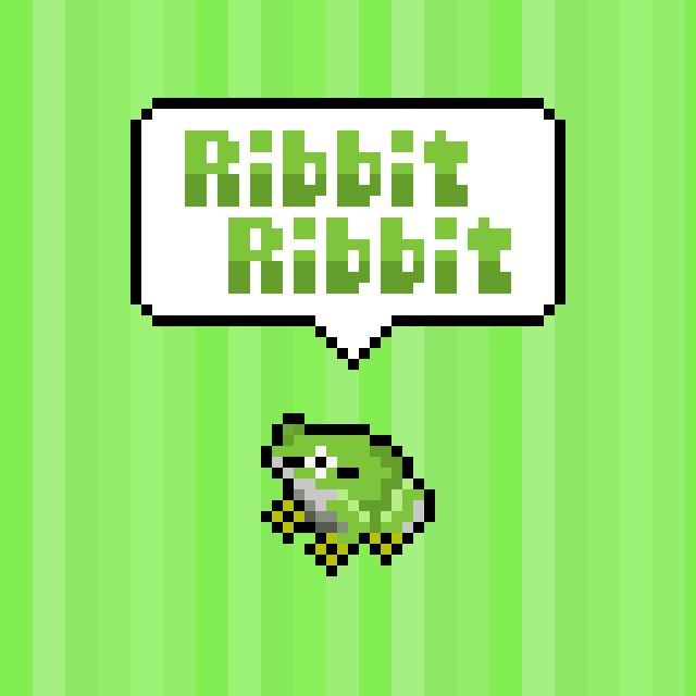 かえるのドット絵