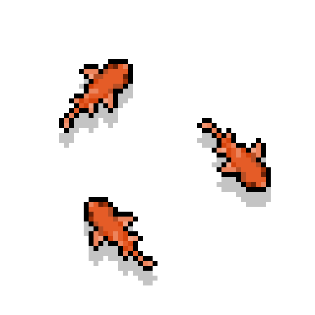 goldfish pixel art