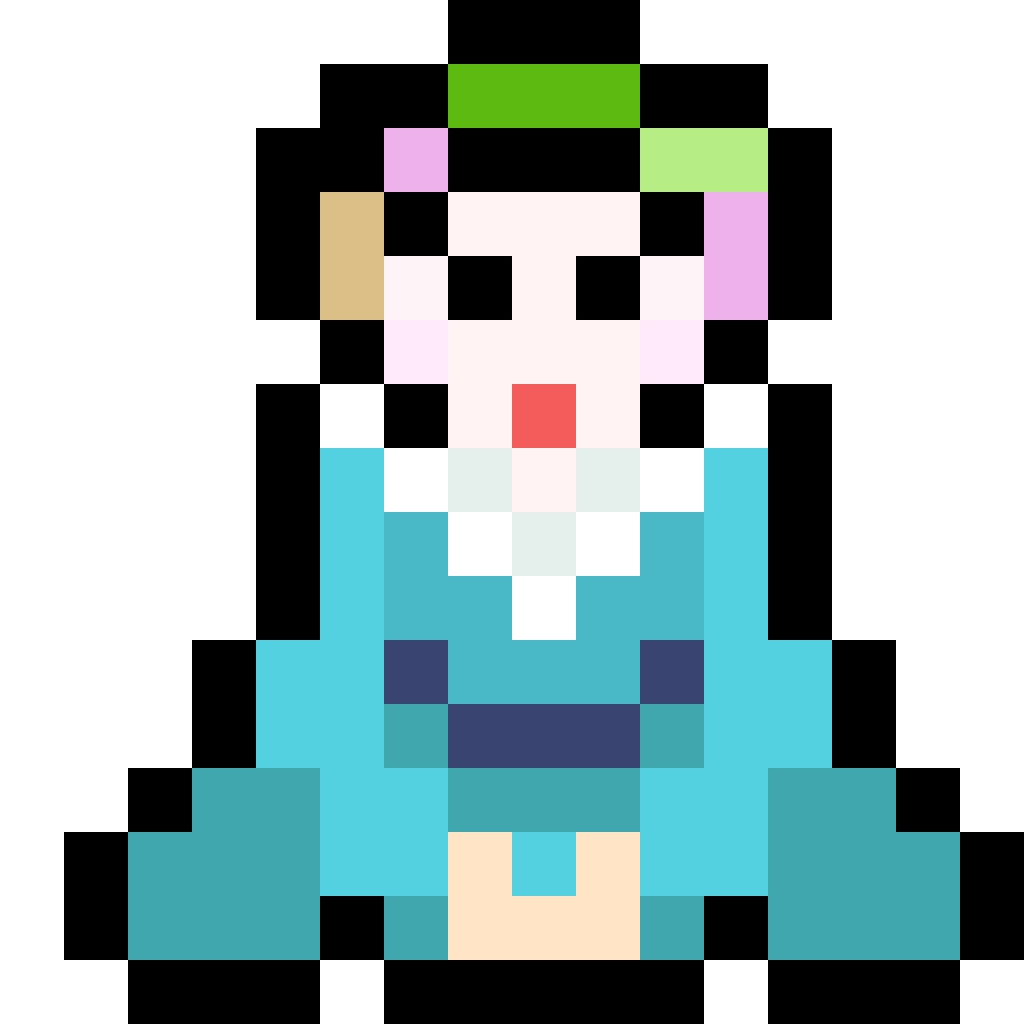 舞妓のドット絵