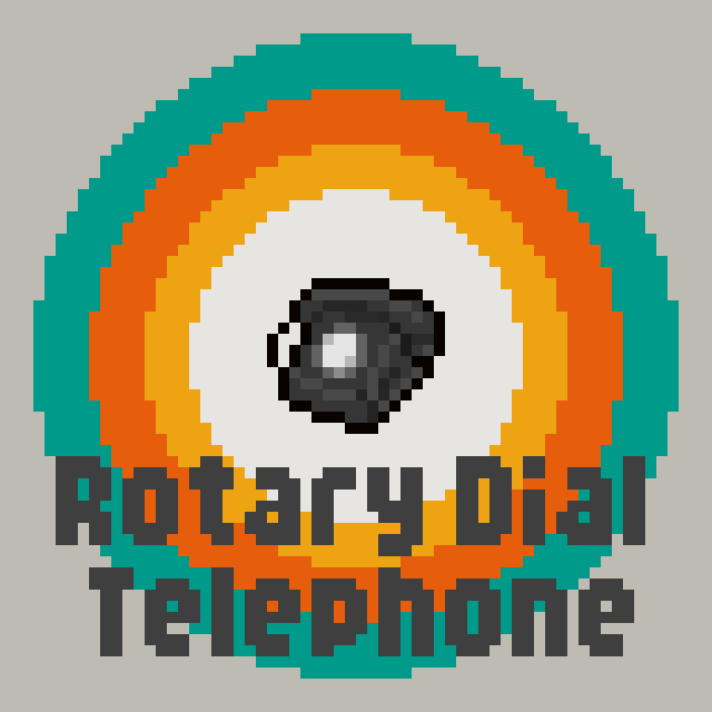 黒電話のドット絵