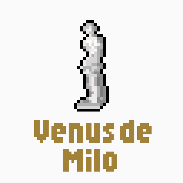 ミロのヴィーナスのドット絵