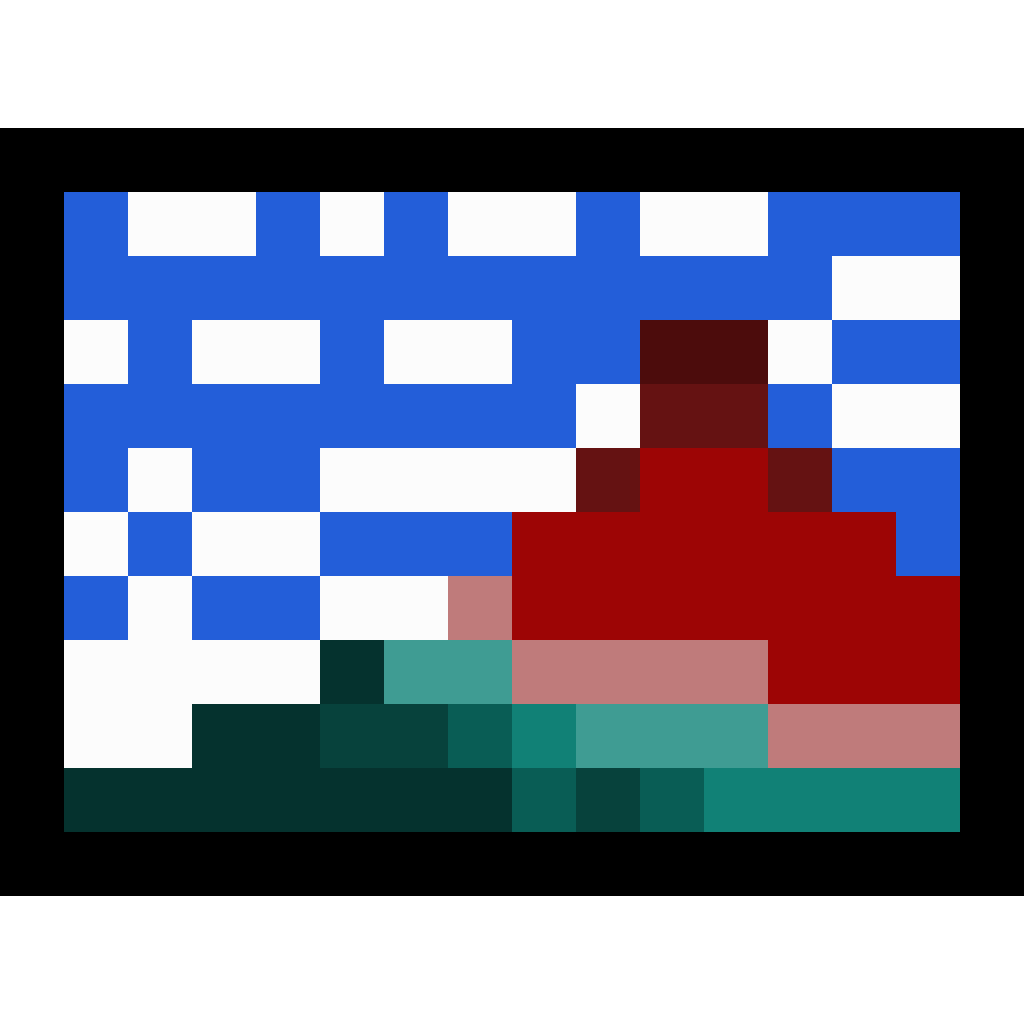 赤富士のドット絵