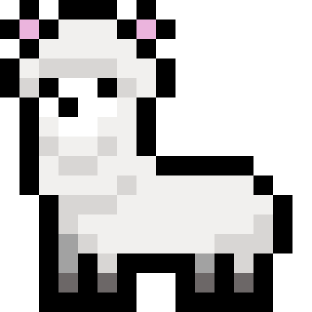 アルパカのドット絵