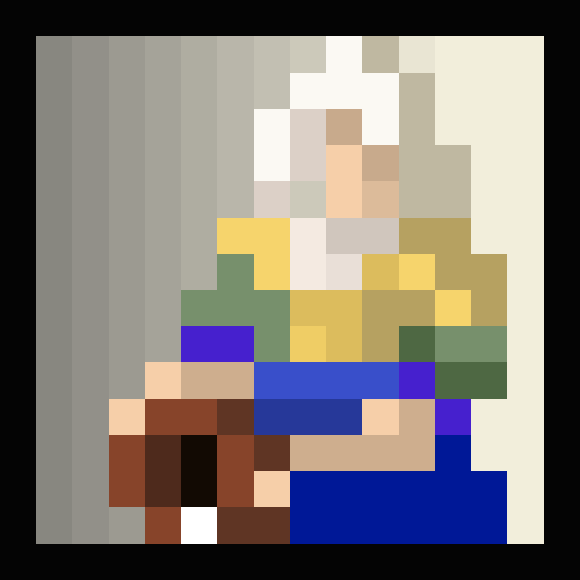 Het melkmeisje pixel art