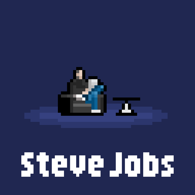 スティーブ・ジョブズのドット絵