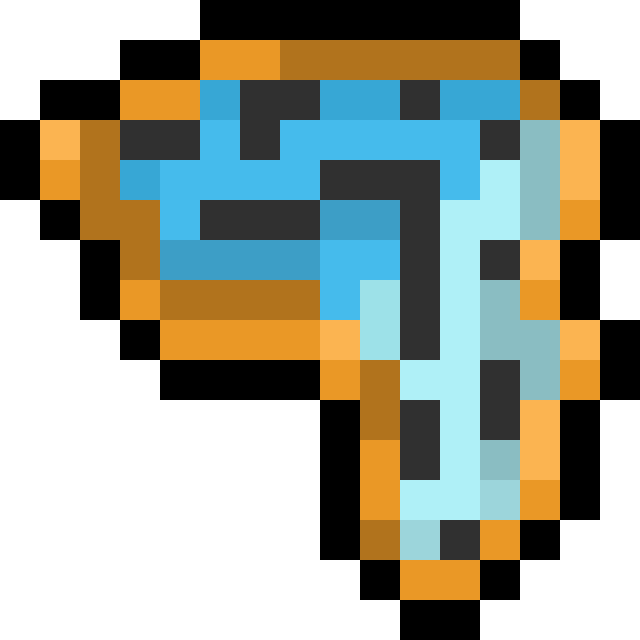 溶けている時計のドット絵