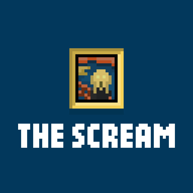 ムンクの叫びのドット絵