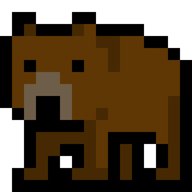 くまのドット絵