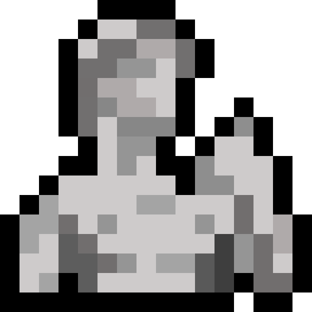 ダビデ像のドット絵