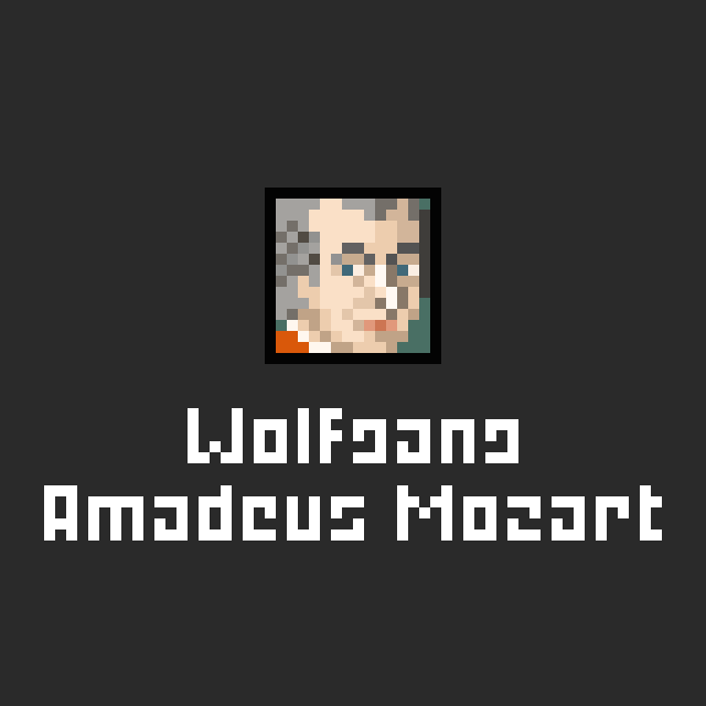 モーツァルトのドット絵