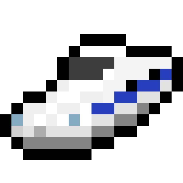 N700 Series Shinkansen pixel art